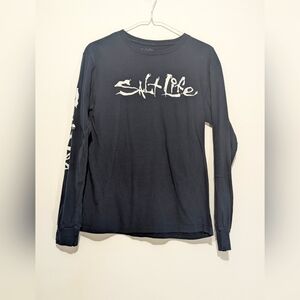 Salt Life Dark Navy Blue Long Sleeve Shirt